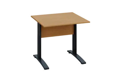 EPK 28 - 8 stůl kancelářský, kovová podnož černá, deska 25 mm, široký 800 mm, buk Royal